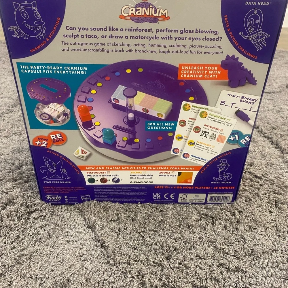 Funko Cranium Board Game – Purple and Orange Anniversary Box